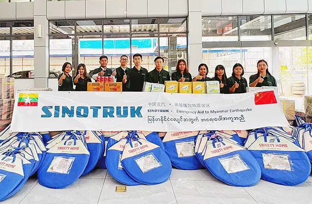 SINOTRUK Delivers Aid to Myanmar Earthquake-Stricken Areas-1
